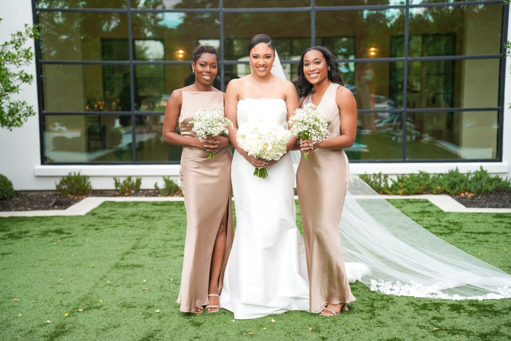 The Arlo wedding party on the courtyard.