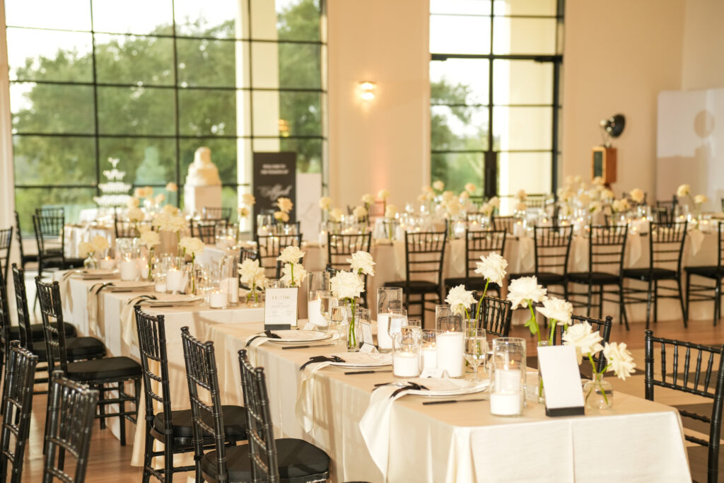 The Arlo wedding reception design.
